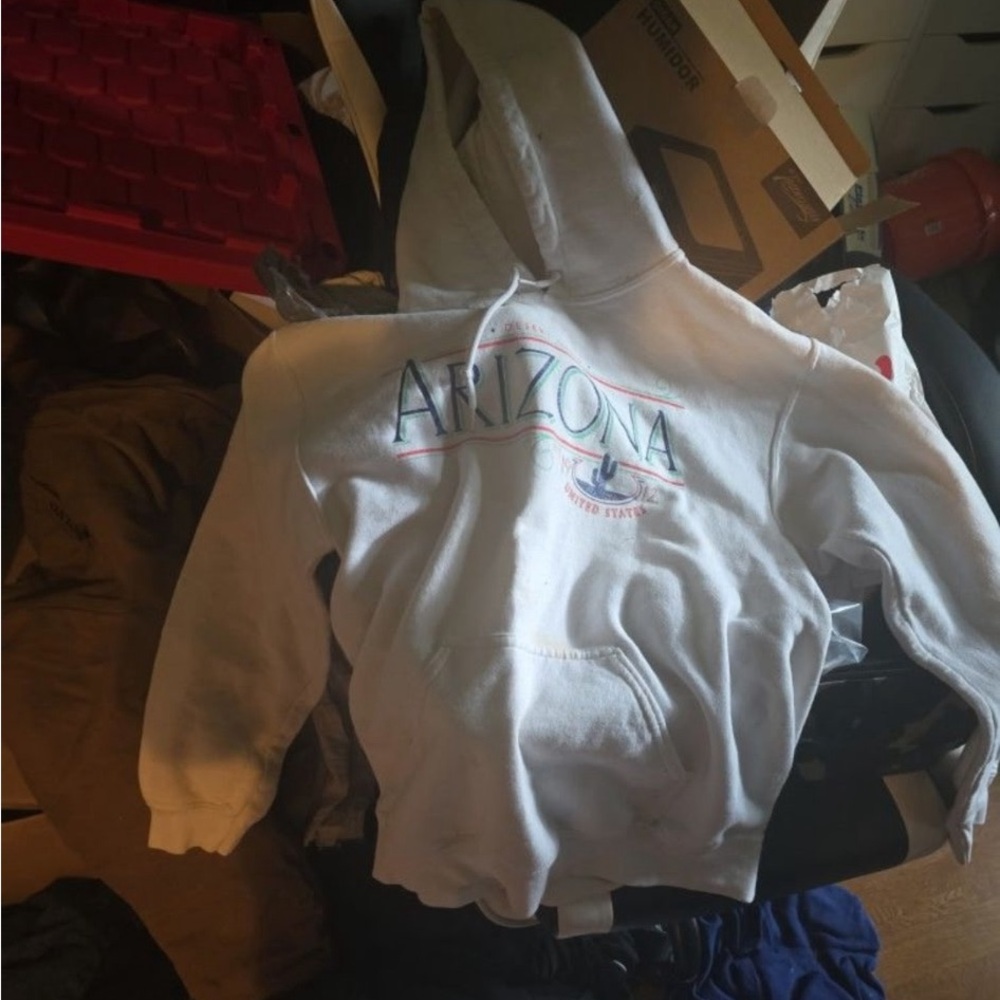 Gildan White Arizona Hoodie